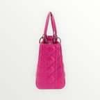 Christian Dior Pink Medium Lady Dior with Strap