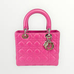 Christian Dior Pink Medium Lady Dior with Strap