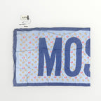 Moschino Blue Bear Cotton Scarf
