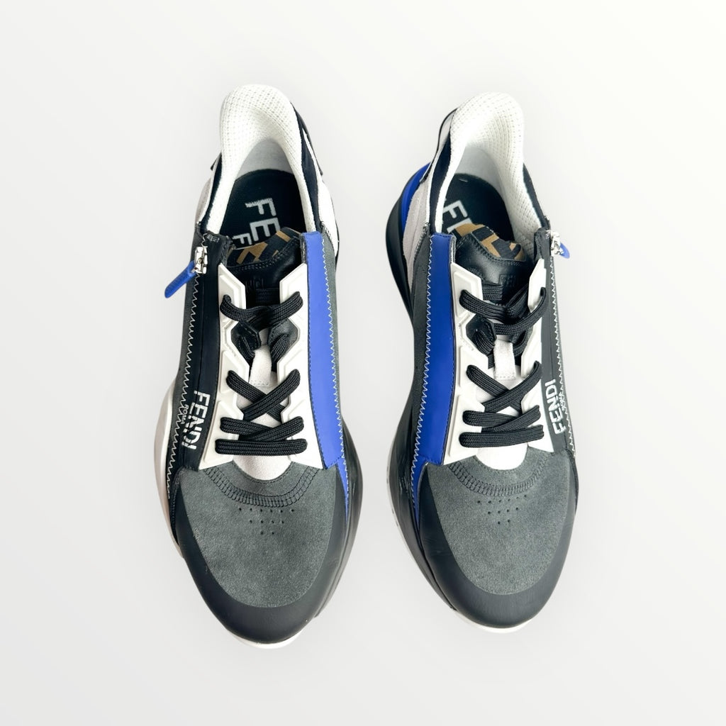 Fendi Blue & Black Flow Sneakers