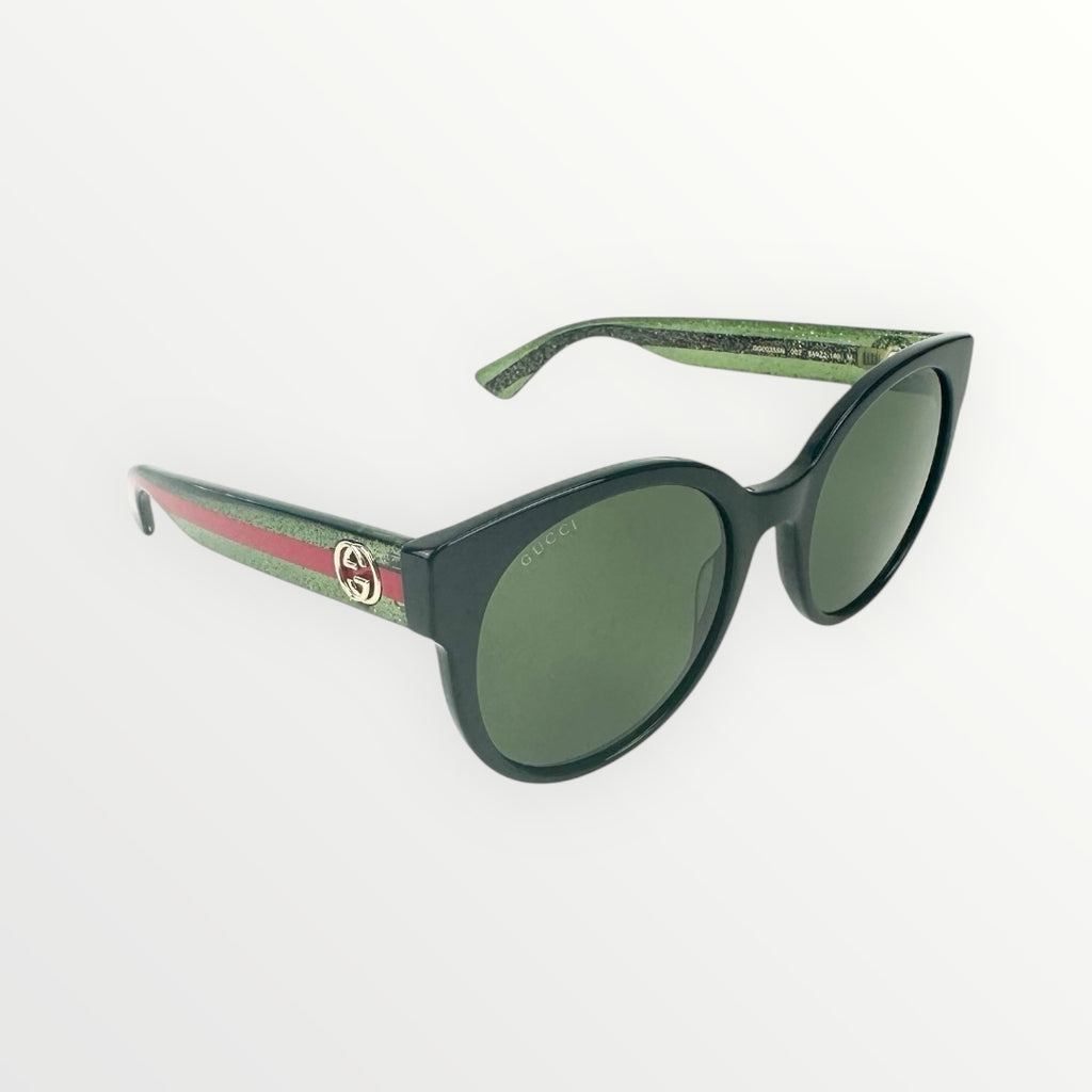 Gucci Black Round Sunglasses