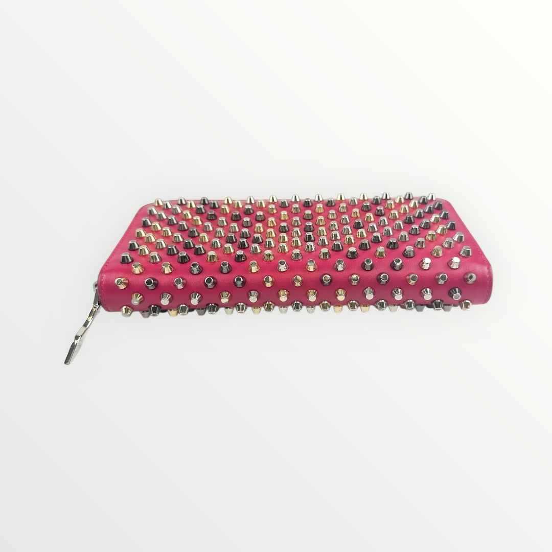 Christian Louboutin Pink Spikes Full Size Wallet