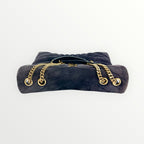 Saint Laurent Deep Purple Suede LouLou Medium Shoulder Bag