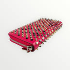 Christian Louboutin Pink Spikes Full Size Wallet