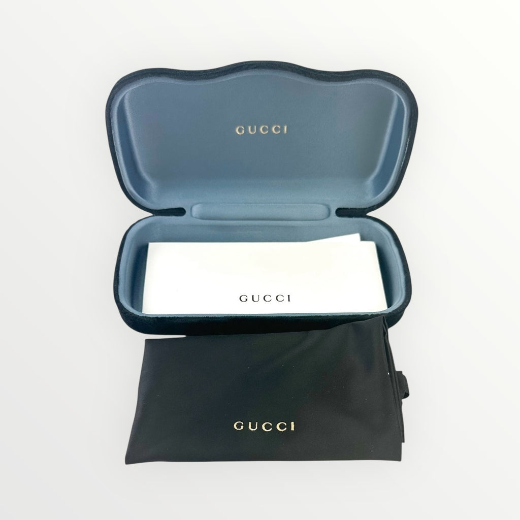 Gucci Black Round Sunglasses