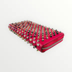 Christian Louboutin Pink Spikes Full Size Wallet