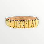 Moschino Gold Belt Size 38