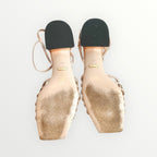 Gucci Metallic Braided Nappa Ketty Horsebid Heeled Sandals