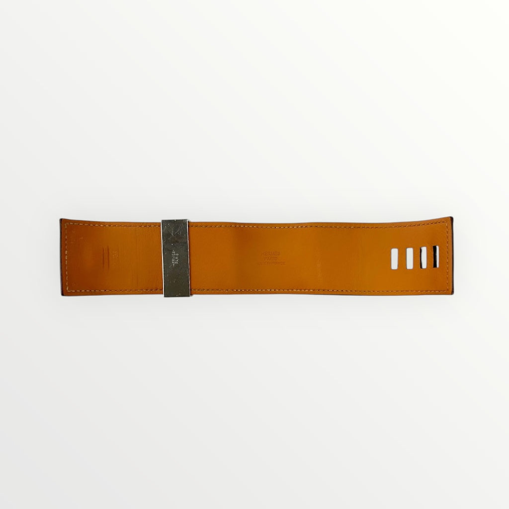 Hermes Red Collier de chien leather bracelet