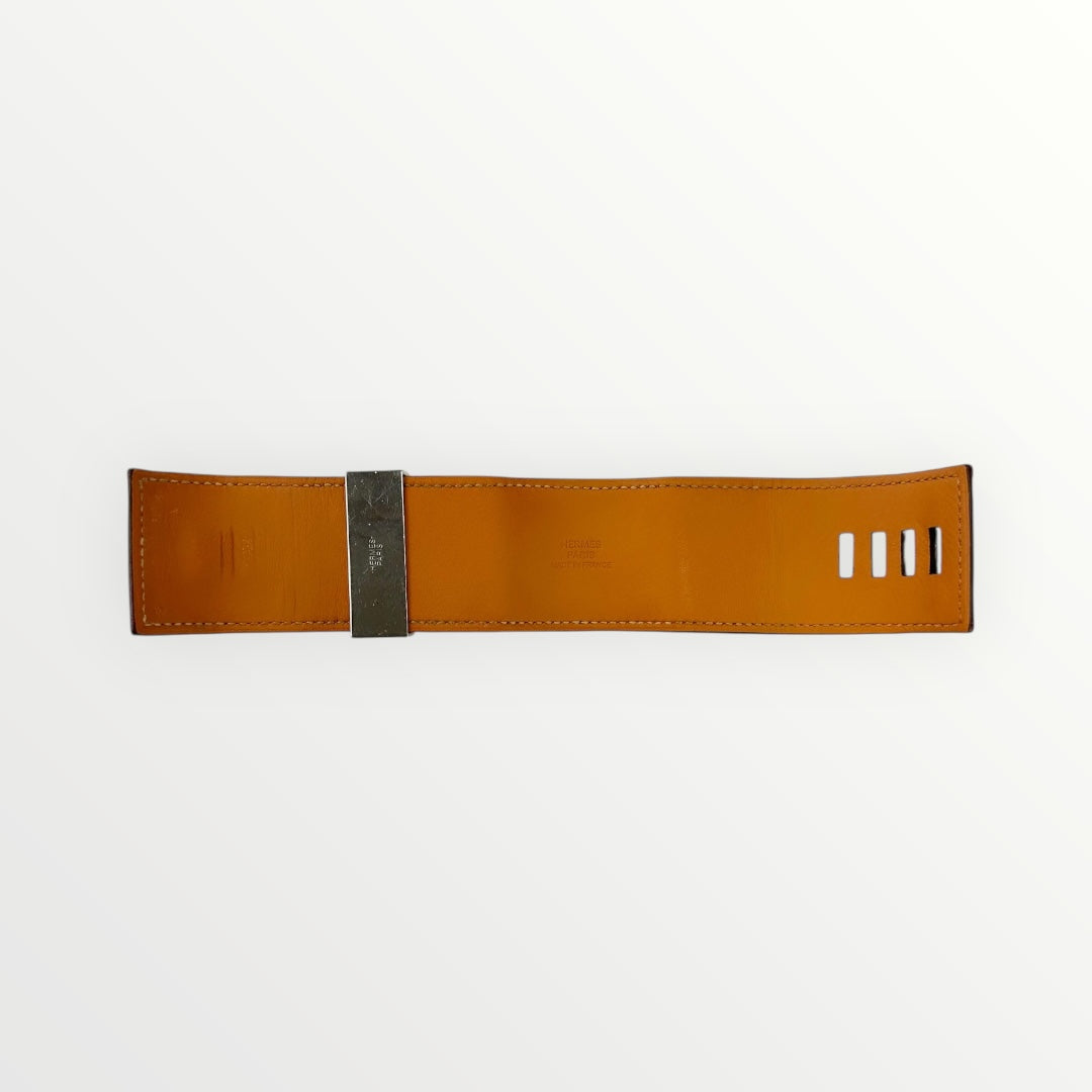Hermes Red Collier de chien leather bracelet