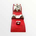 Hermes Red Collier de chien leather bracelet