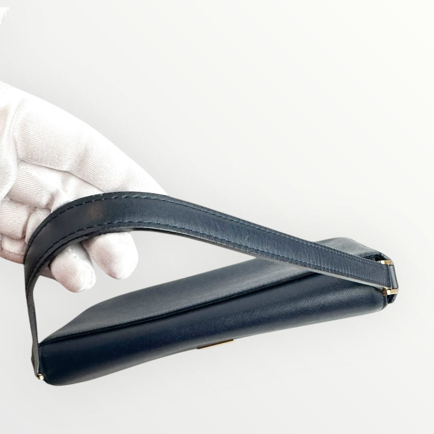 Burberry Navy Blue Vintage Shoulder Bag