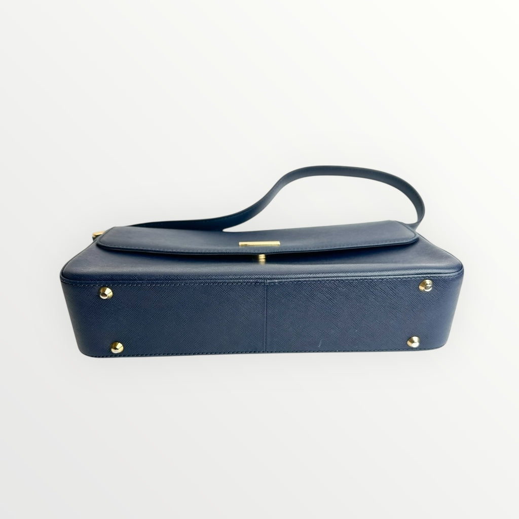 Burberry Navy Blue Vintage Shoulder Bag