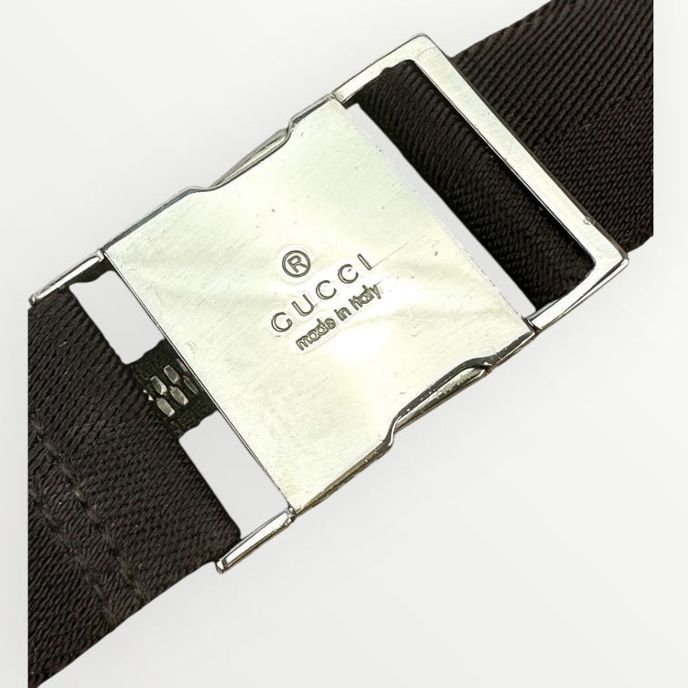 Gucci Brown Canvas Bum Bag