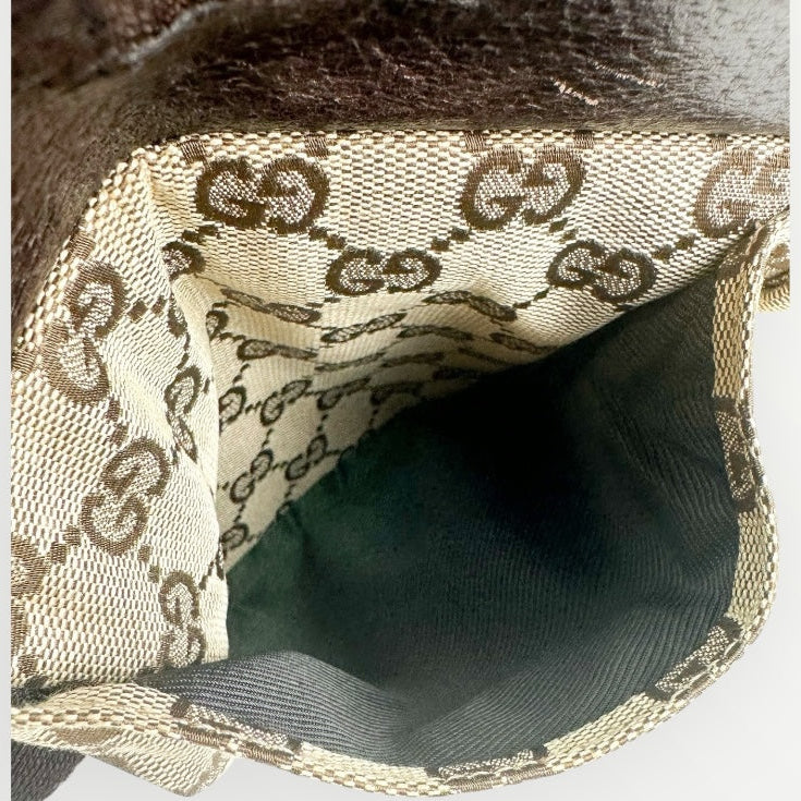 Gucci Brown Canvas Bum Bag