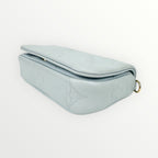 Louis Vuitton Blue Calfskin Bubblegram Wallet on Strap