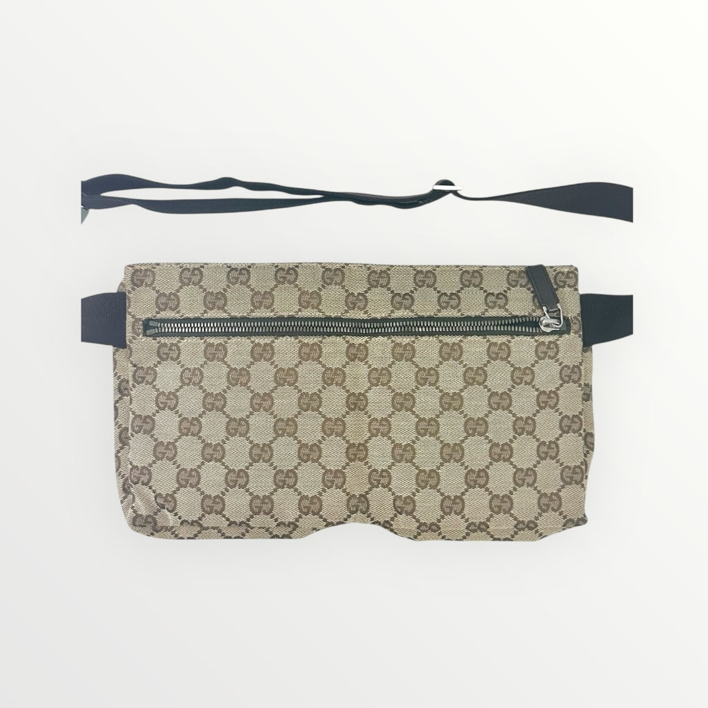 Gucci Brown Canvas Bum Bag