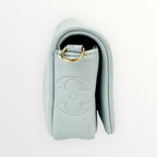 Louis Vuitton Blue Calfskin Bubblegram Wallet on Strap