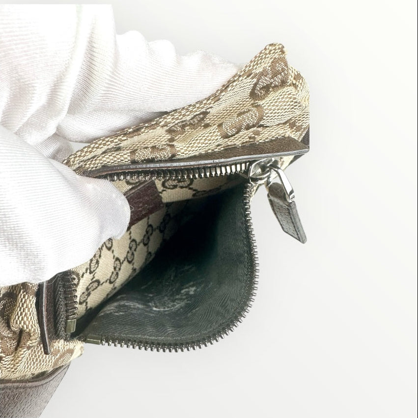 Gucci Brown Canvas Bum Bag