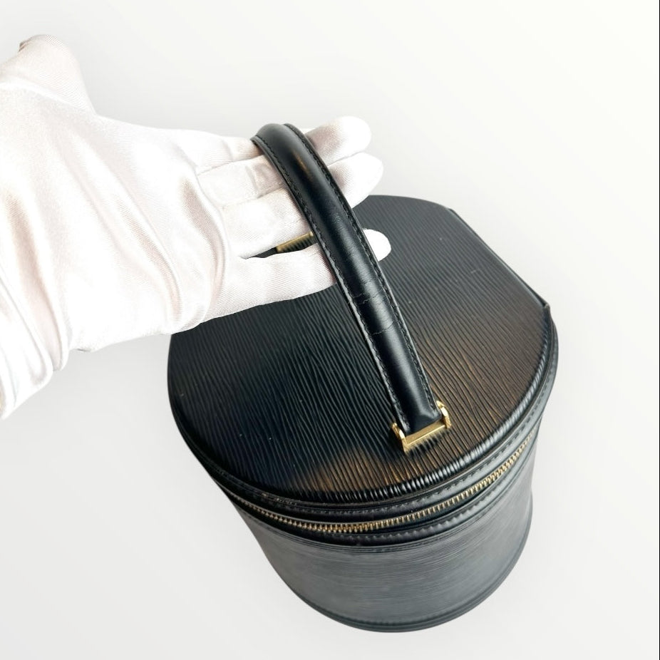 Louis Vuitton Black Epi Cannes Vanity Bag