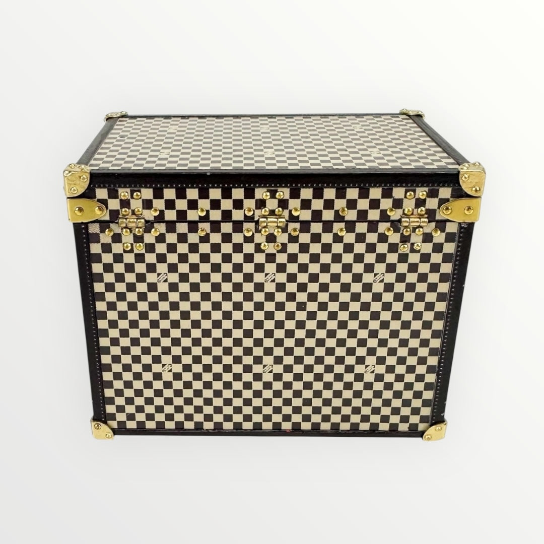 Louis Vuitton Beige Mini Malle Chapeaux Damier Jewerly Box