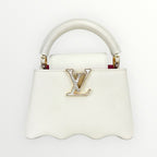 Louis Vuitton White Taurillon Mini Capucines