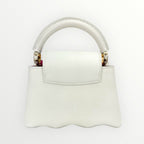 Louis Vuitton White Taurillon Mini Capucines