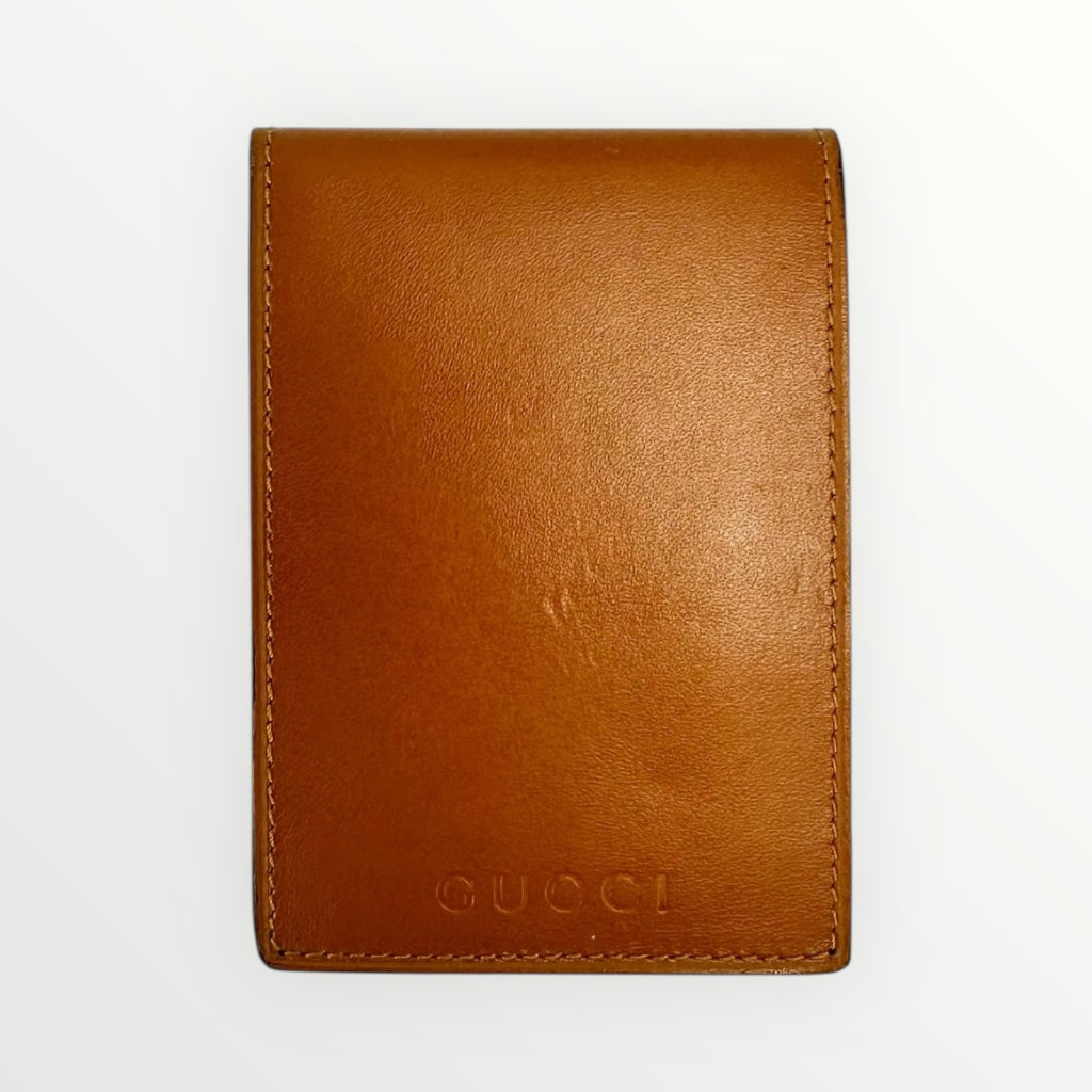 Gucci Brown Leather Small Note Pad