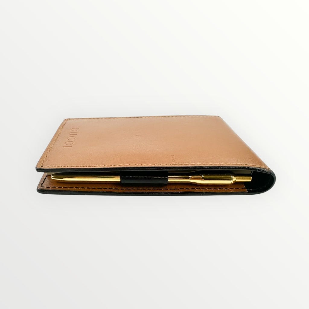 Gucci Brown Leather Small Note Pad