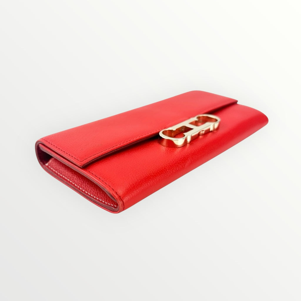 Carolina Herrera Logo Red Full Wallet