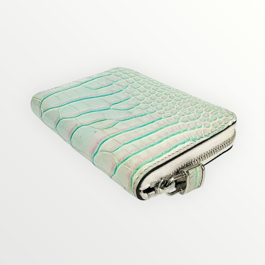 Louis Vuitton Blue & Pink Crocodrile Zippy Wallet