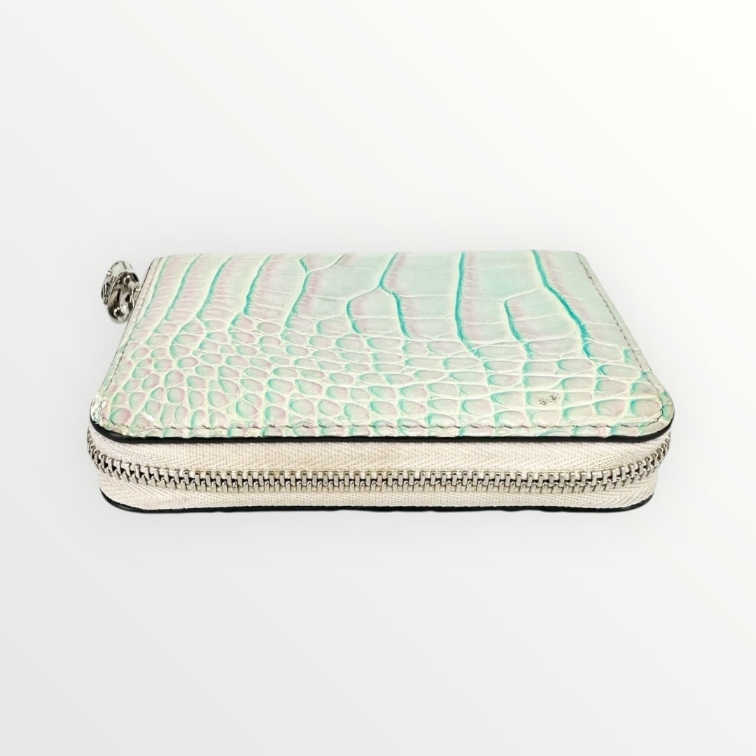 Louis Vuitton Blue & Pink Crocodrile Zippy Wallet