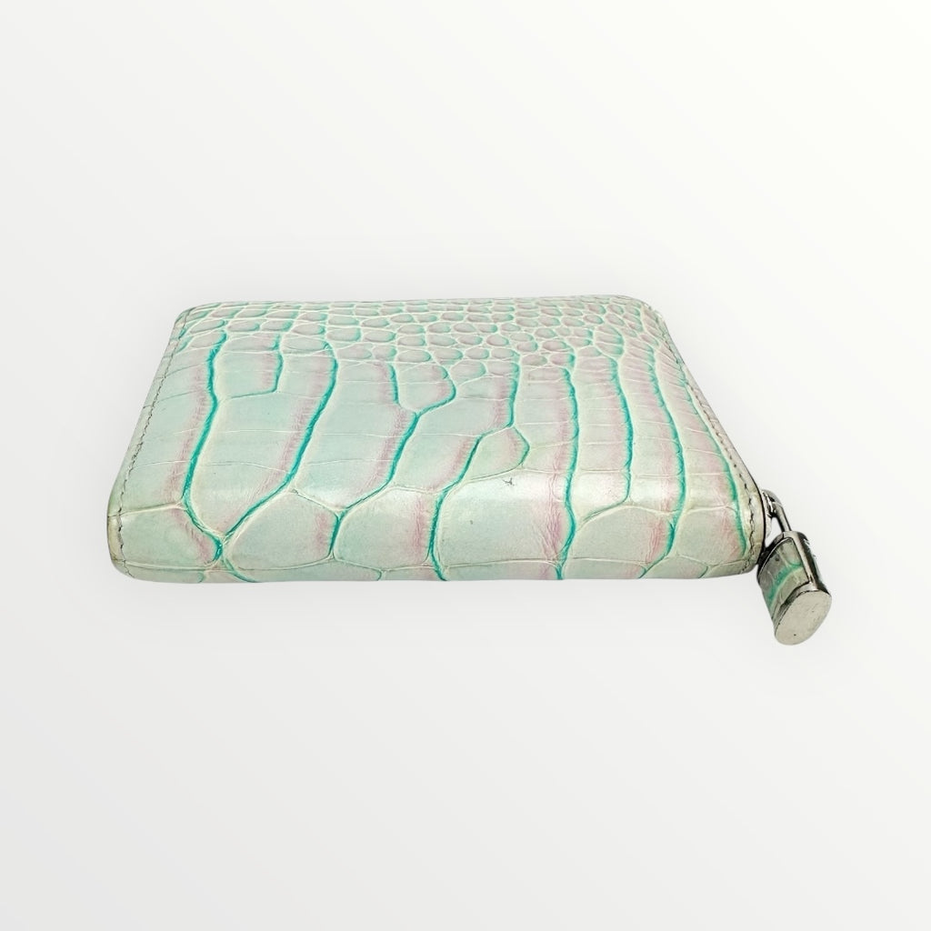 Louis Vuitton Blue & Pink Crocodrile Zippy Wallet