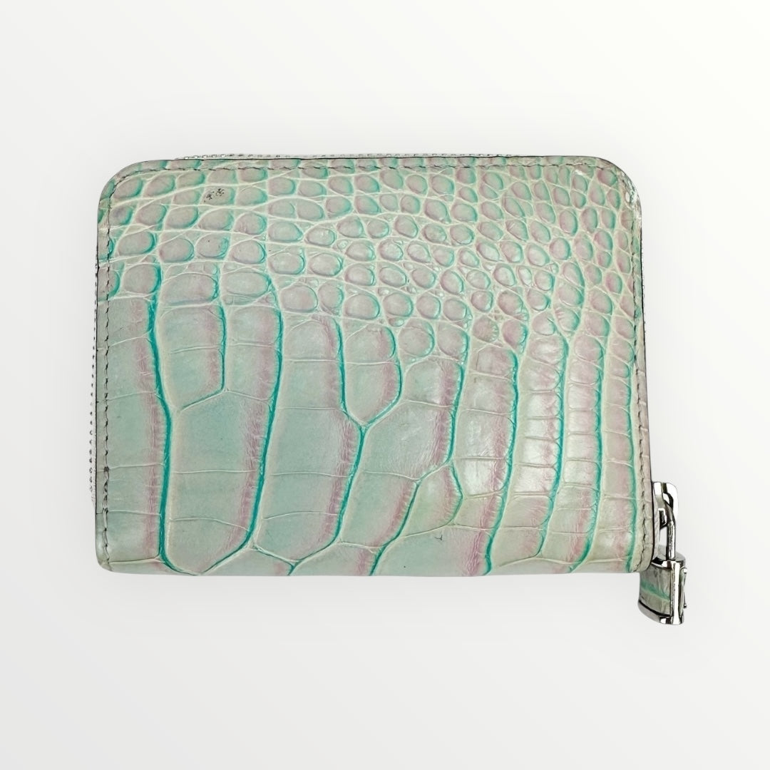Louis Vuitton Blue & Pink Crocodrile Zippy Wallet
