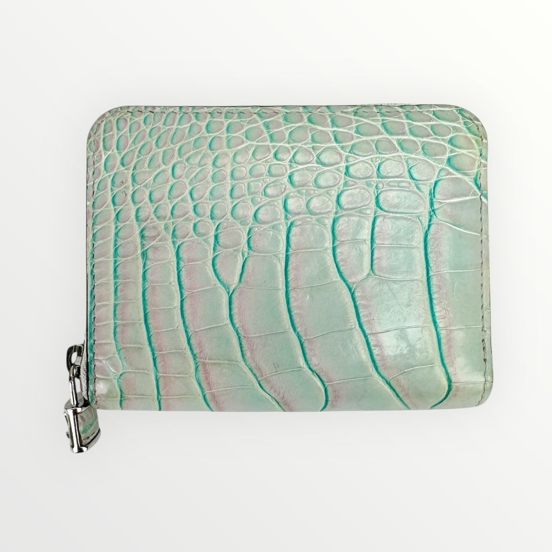 Louis Vuitton Blue & Pink Crocodrile Zippy Wallet
