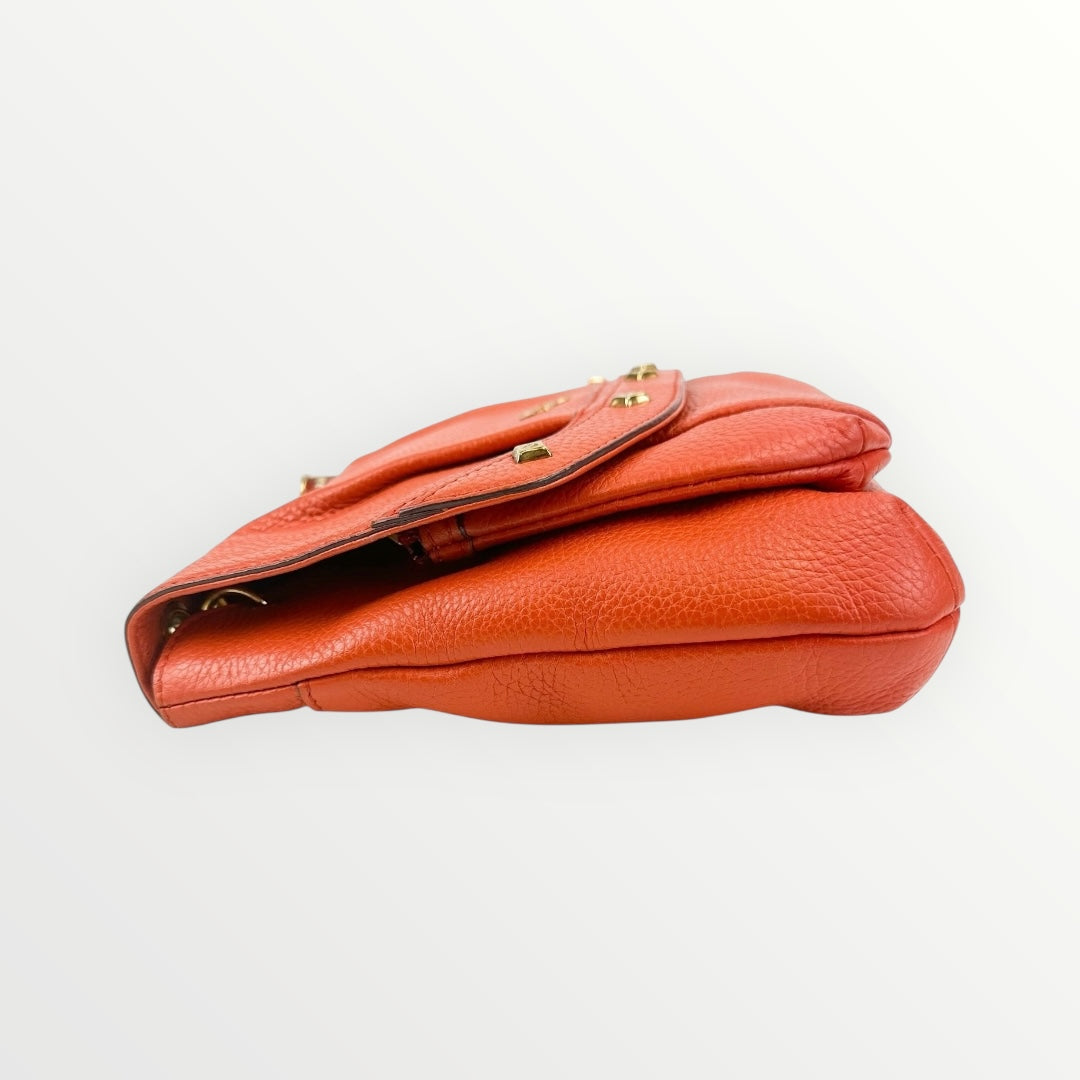 MCM Orange Chain Shoulder Bag