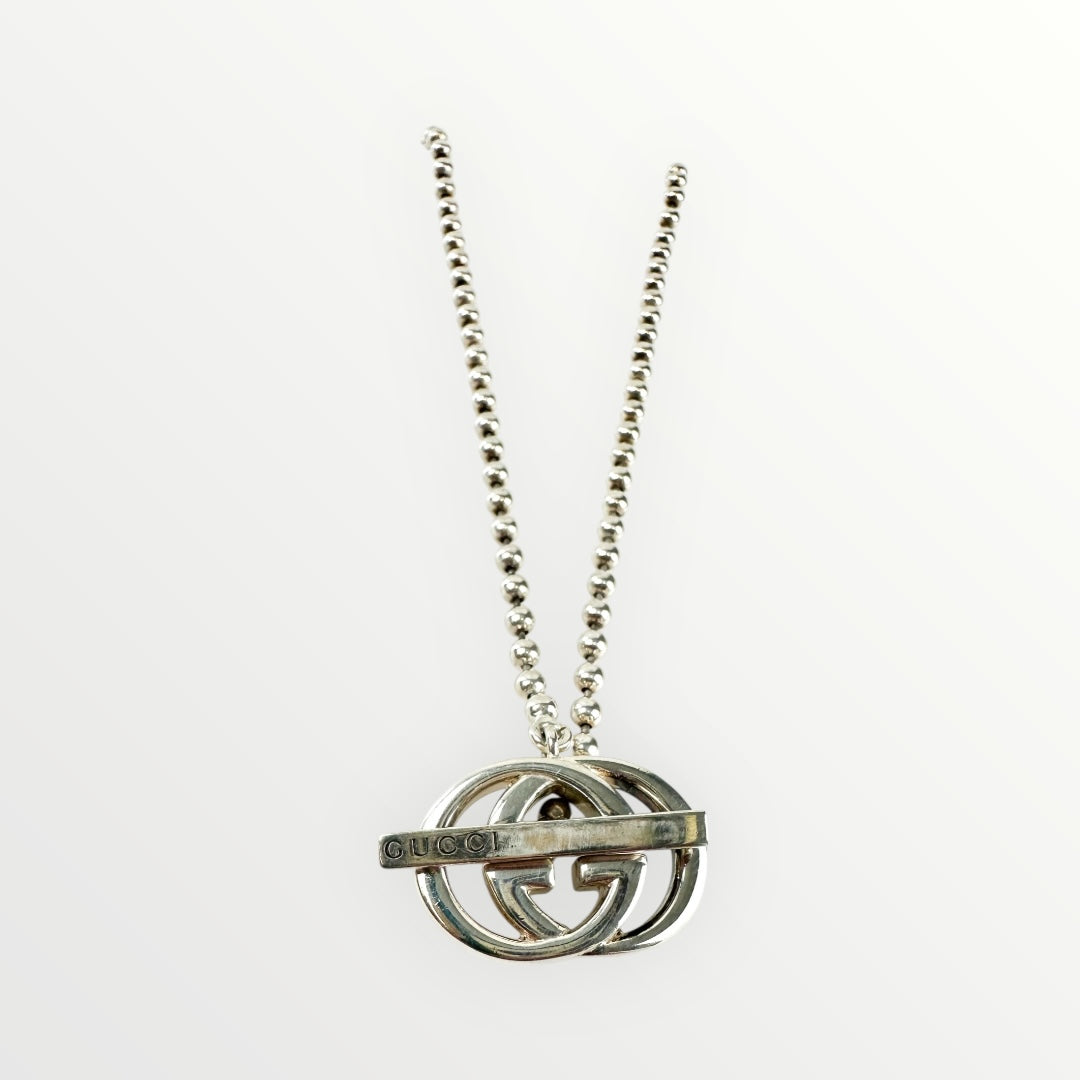 Gucci Silver GG Necklace