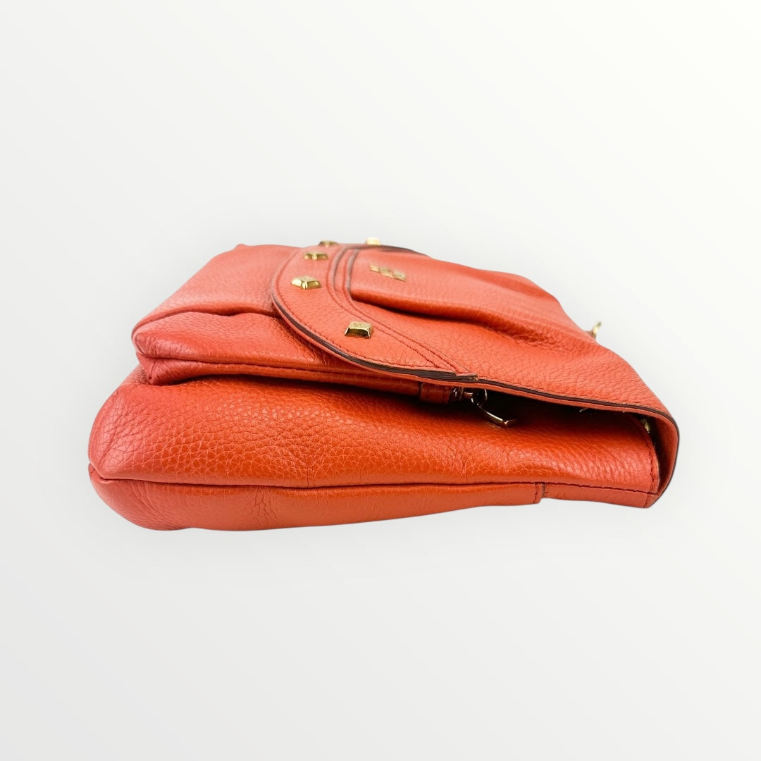 MCM Orange Chain Shoulder Bag
