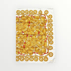 Chanel Cream & Yellow Coco Scarf