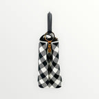 Louis Vuitton Black & White Vichy Print BB Capucines