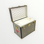 Louis Vuitton Beige Mini Malle Chapeaux Damier Jewerly Box