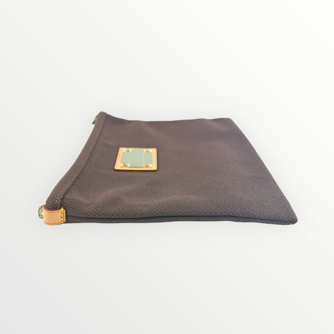 Louis Vuitton Brown Pochette Platform GM Antigua Pouch