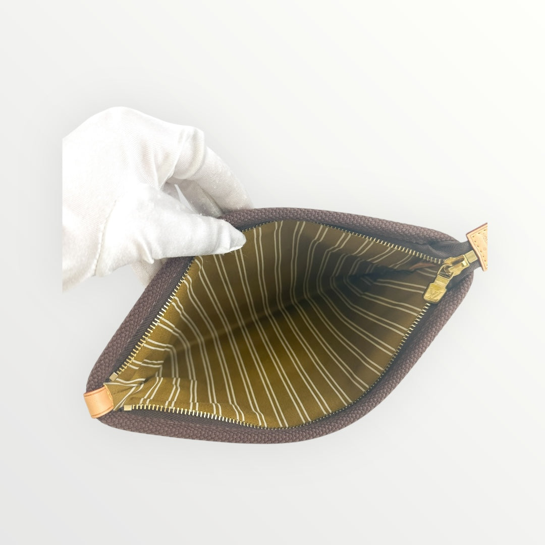 Louis Vuitton Brown Pochette Platform GM Antigua Pouch