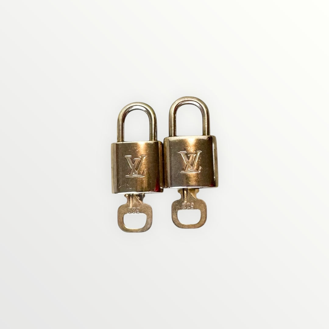 Louis Vuitton Gold Lock and Key