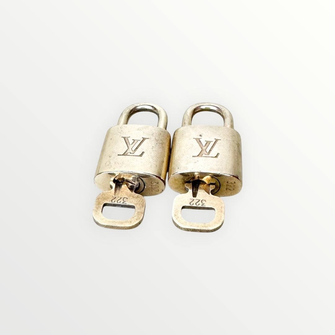 Louis Vuitton Gold Lock and Key