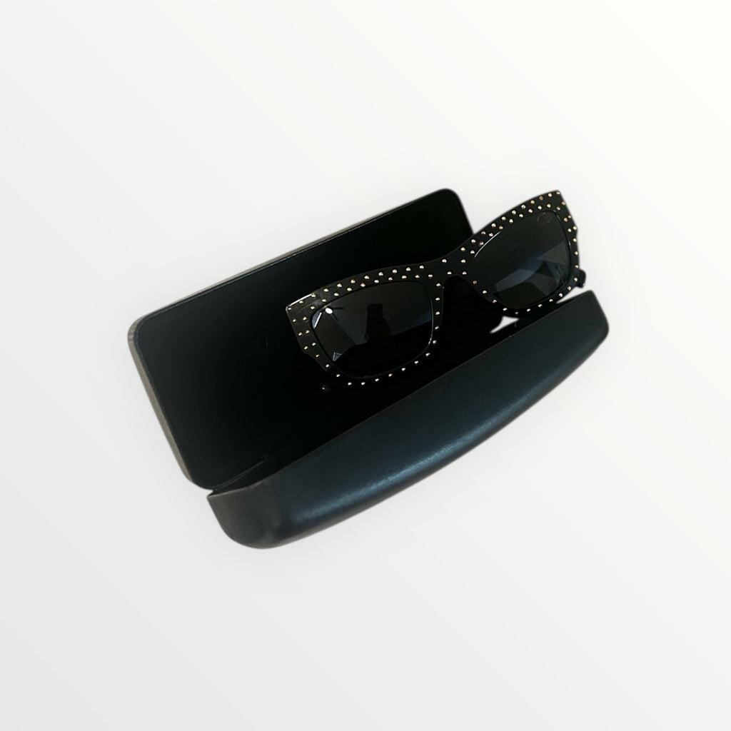 Versace Black and Gold Sunglasses