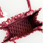 Christian Dior Burgundy Small Book Tote