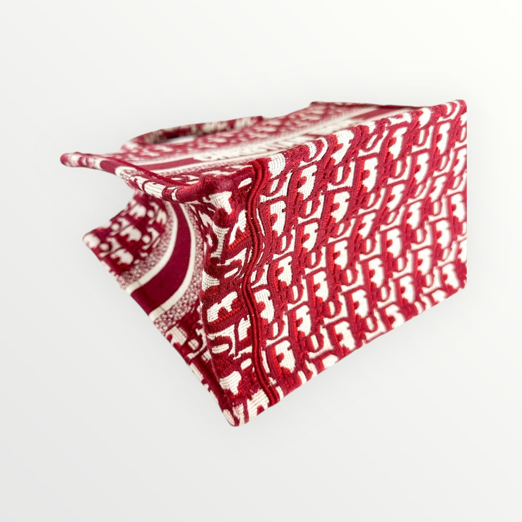 Christian Dior Burgundy Small Book Tote