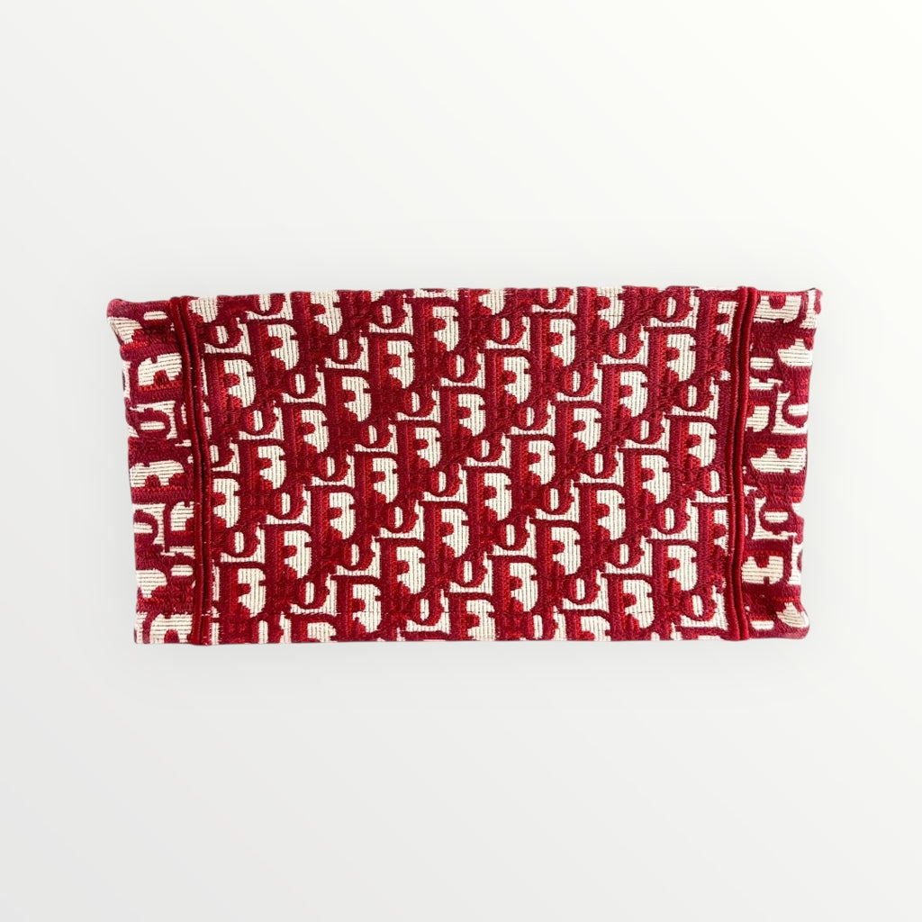 Christian Dior Burgundy Small Book Tote
