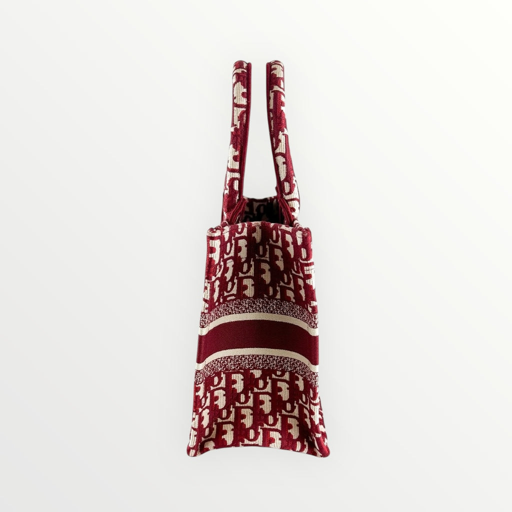 Christian Dior Burgundy Small Book Tote
